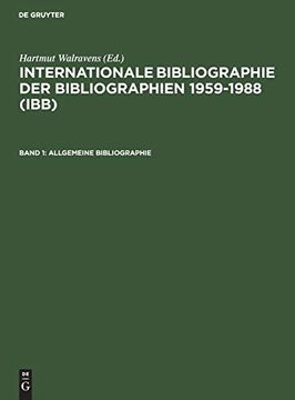 portada Allgemeine Bibliographie (en Inglés)