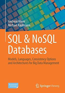 portada Sql & Nosql Databases: Models, Languages, Consistency Options and Architectures for big Data Management (in English)