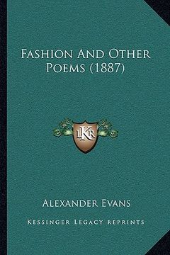 portada fashion and other poems (1887) (en Inglés)