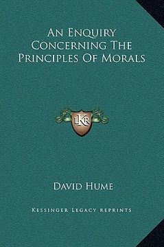 portada an enquiry concerning the principles of morals (en Inglés)