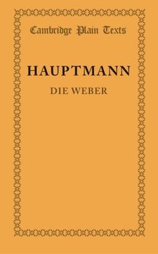 portada Die Weber Paperback (Cambridge Plain Texts) (in German)