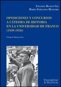 portada oposiciones y concursos a catedra de historia en la universidad de franco (1939-