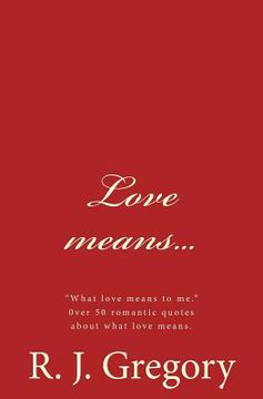 portada Love Means... (in English)