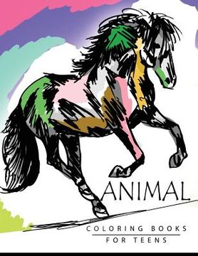 portada Animal Coloring Books for Teens (en Inglés)