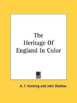 portada the heritage of england in color (en Inglés)