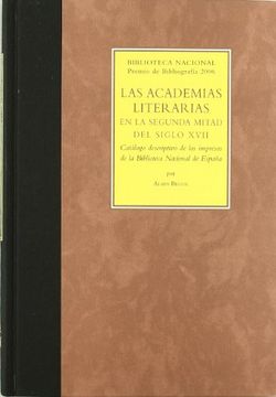 portada Las academias literarias en la segunda mitad del siglo XVII