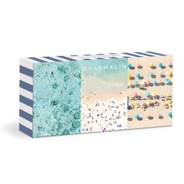 portada Gray Malin the Beachside 3-In-1 Puzzle set From Galison - Includes 3 Coordinating 120-Piece Puzzles Featuring the Iconic Photography of Malin, 5. 5” x 8” Each, Great Gift Idea!