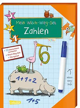 portada Schlau für die Schule: Mein Wisch-Weg-Set: Zahlen: 10 Abwischbare Lernkarten, Wisch-Weg-Stift und Übungsheft (en Alemán)