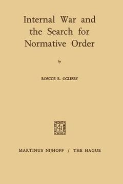 portada Internal War and the Search for Normative Order (en Inglés)