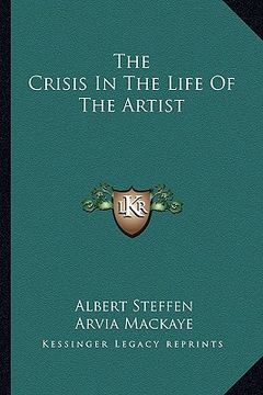 portada the crisis in the life of the artist (in English)