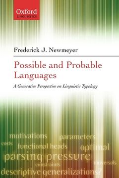 portada Possible and Probable Languages: A Generative Perspective on Linguistic Typology (en Inglés)