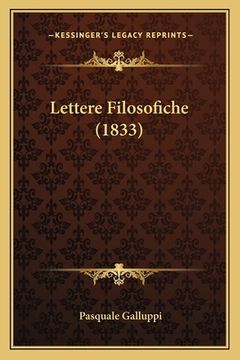 portada Lettere Filosofiche (1833) (en Italiano)