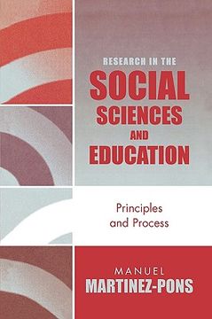 portada research in the social sciences and education: principles and process (en Inglés)