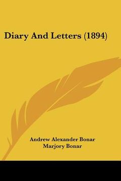 portada diary and letters (1894) (in English)
