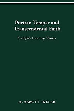 portada Puritan Temper and Transcendental Faith: Carlyle's Literary Vision (in English)