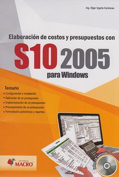 portada Elaboracion de Costos y Presupuestos con s10 2005 Para Windows C/Cd