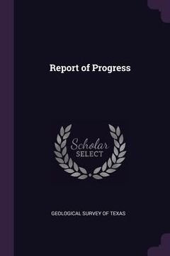 portada Report of Progress (en Inglés)