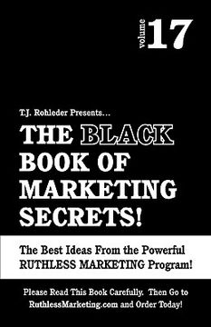 portada the black book of marketing secrets, vol. 17 (en Inglés)