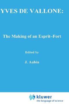 portada yves de vallone: the making of an esprit-fort (in English)