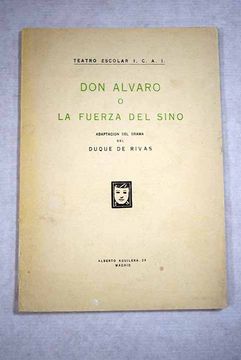 portada Don Álvaro o la fuerza del sino. Adaptación