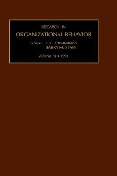 portada research in organizational behaviour: vol 13 (en Inglés)