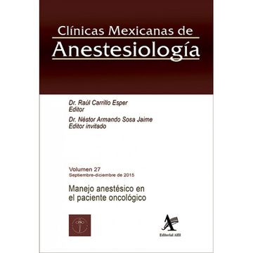 portada Manejo Anestesico en el Paciente Oncologico