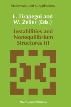 portada instabilities and nonequilibrium structures iii (en Inglés)