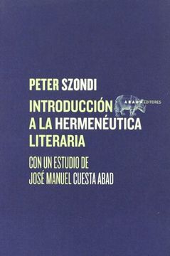 portada Introduccion a la Hermeneutica Literaria (in Spanish)