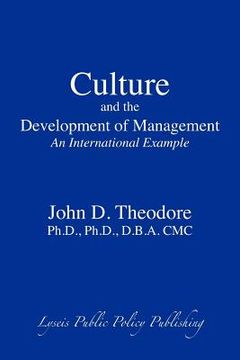 portada culture and the development of management: an international example (en Inglés)