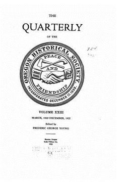 portada Oregon historical quarterly - Vol. XXIII (en Inglés)