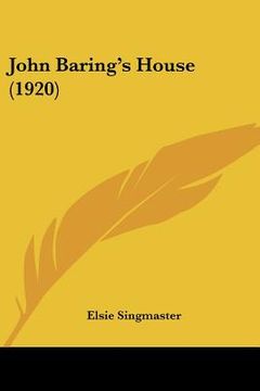 portada john baring's house (1920) (en Inglés)