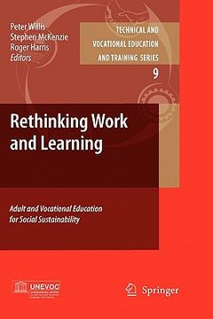 portada rethinking work and learning: adult and vocational education for social sustainability (en Inglés)