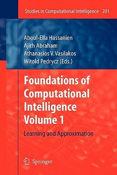 portada foundations of computational intelligence: volume 1: learning and approximation (in English)