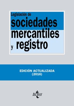 portada Legislación de Sociedades Mercantiles y Registro
