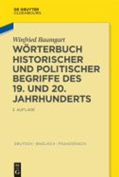 portada Worterbuch Historischer und Politischer Begriffe des 19. Und 20. Jahrhunderts: Dictionary of Historical and Political Terms of the 19Th and 20Th. Des 19Eme et 20Eme Siecles (German Edition) [Soft Cover ]