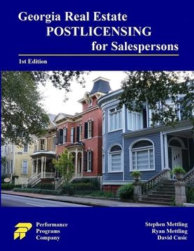 portada Georgia Real Estate Postlicensing for Salespersons 