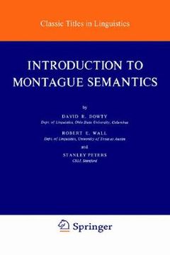 portada Introduction to Montague Semantics (en Inglés)