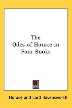 portada the odes of horace in four books (en Inglés)