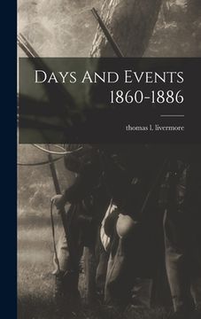 portada Days And Events 1860-1886 (en Inglés)