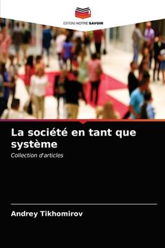 portada La société en tant que système (in French)