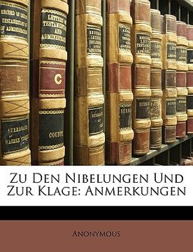 portada Zu Den Nibelungen Und Zur Klage (en Alemán)