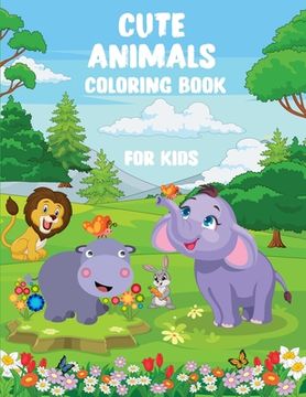 portada Cute Animals Activity Book for Kids: Activity Book for Children Ages 4-8, Word Search for Kids, Mazes, How to Draw Activity Book for Kids with Cute An (en Inglés)