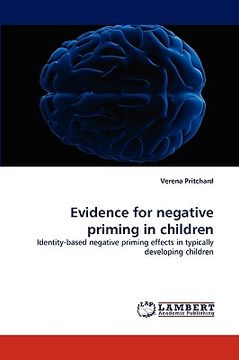 portada evidence for negative priming in children (en Inglés)