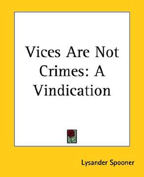 portada vices are not crimes: a vindication (en Inglés)