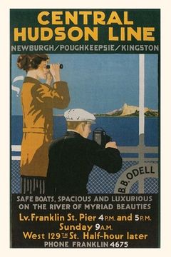 portada Vintage Journal Central Hudson Line Travel Poster (en Inglés)