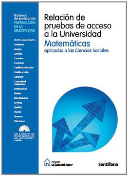 portada Relacion de Pruebas de Acceso a la Universidad