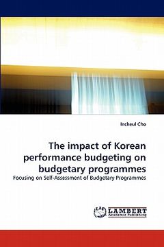 portada the impact of korean performance budgeting on budgetary programmes (in English)