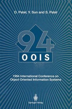 portada oois '94: 1994 international conference on object oriented information systems, 19-21 december 1994, london (in English)