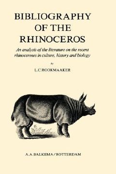 portada bibliography of the rhinoceros (en Inglés)