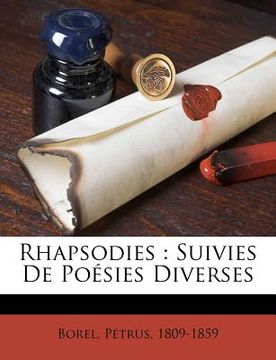 portada Rhapsodies: Suivies de Poésies Diverses (en Francés)